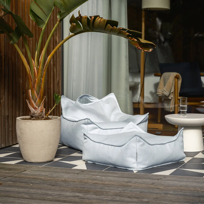 Wigiwama Sittpuff Fyrkantig Utomhus, Azure