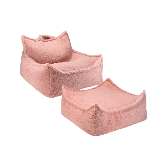 Wigiwama Saccosäck & Sittpuff Set, Guava