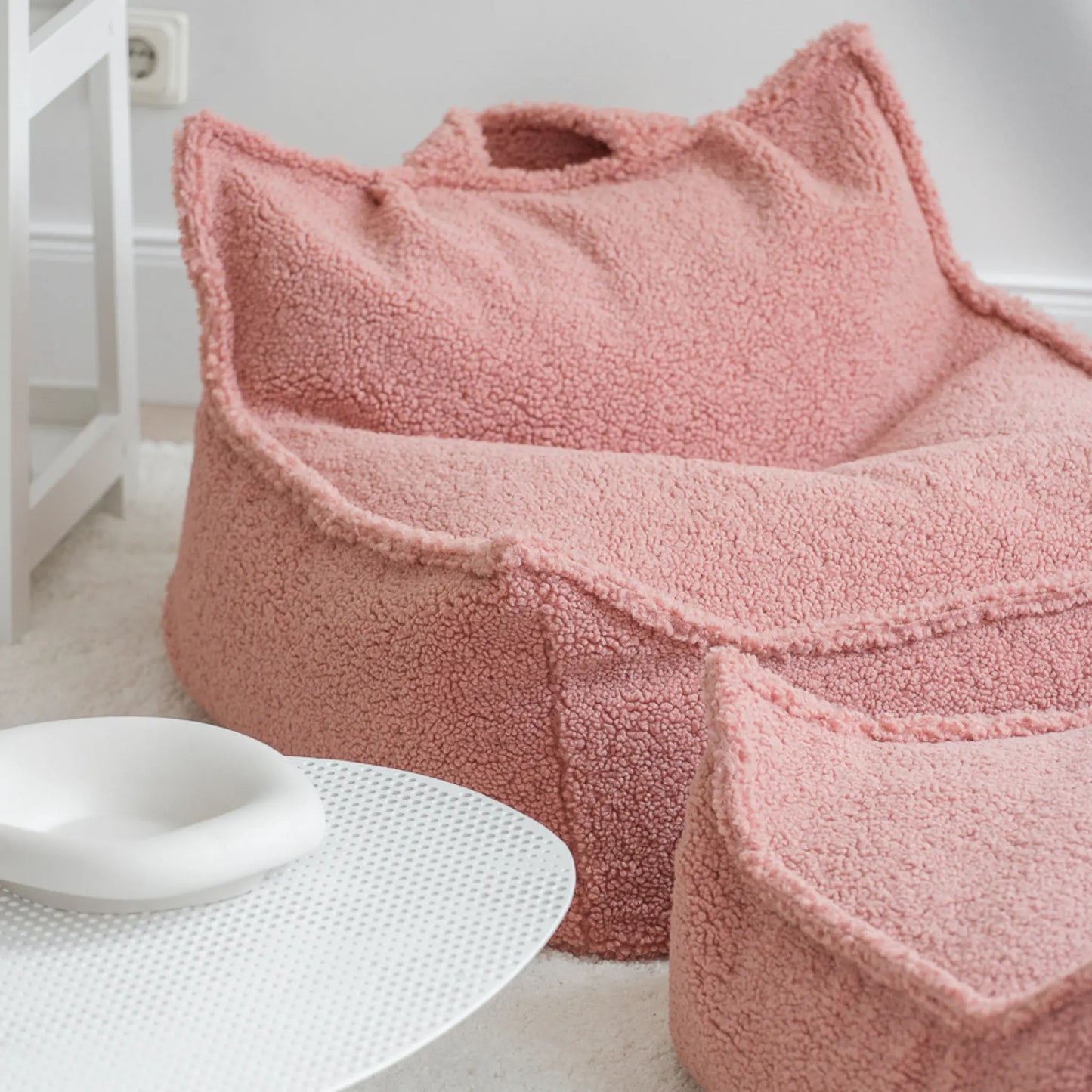Wigiwama Saccosäck & Sittpuff Set, Guava