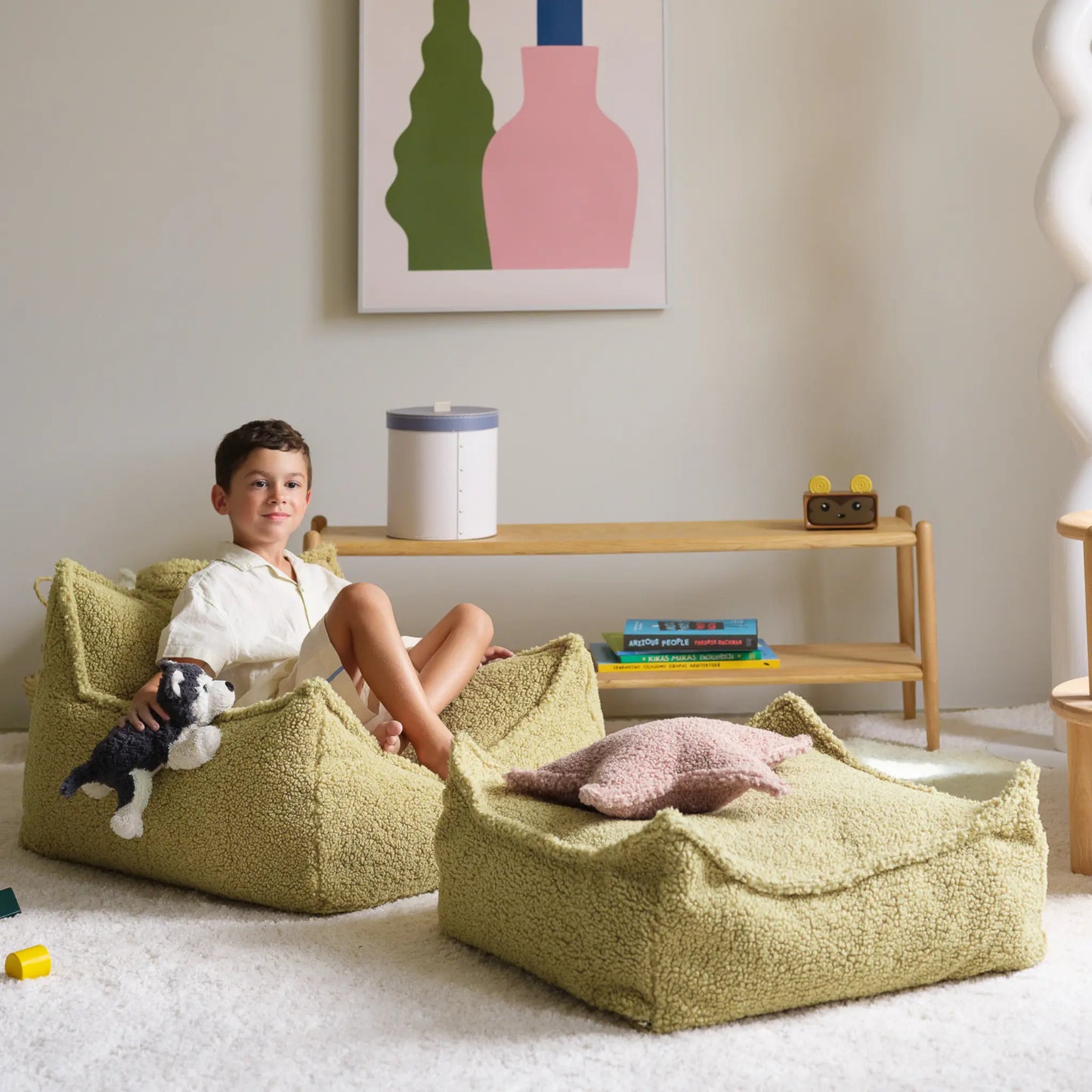 Wigiwama Sittpuff Fyrkantig, Matcha