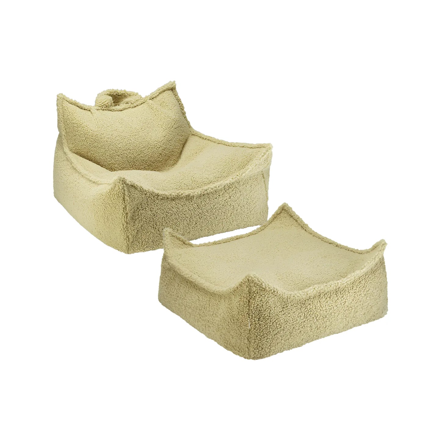 Wigiwama Saccosäck & Sittpuff Set, Matcha