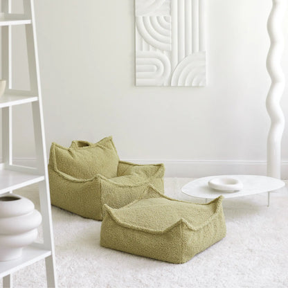 Wigiwama Saccosäck & Sittpuff Set, Matcha