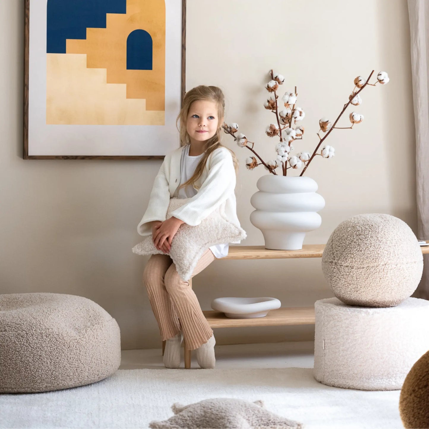 Wigiwama Sittpuff, Cream White