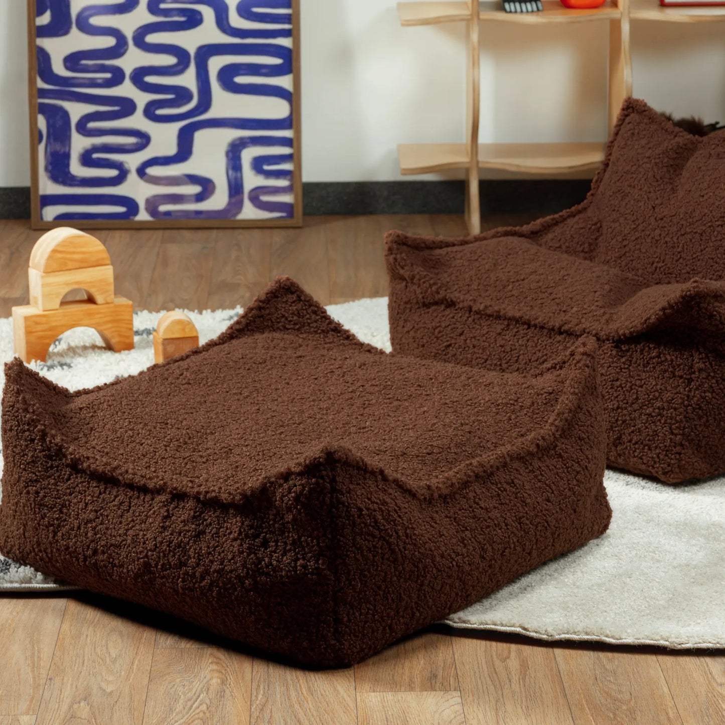 Wigiwama Sittpuff Fyrkantig, Warm Hazel