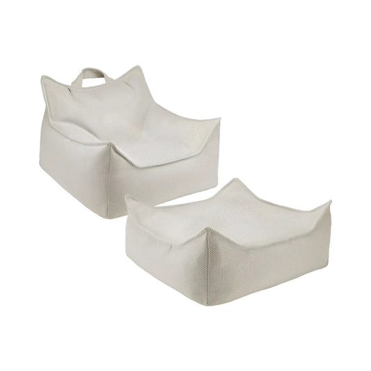 Wigiwama Saccosäck & Sittpuff Utomhus Set, Terra