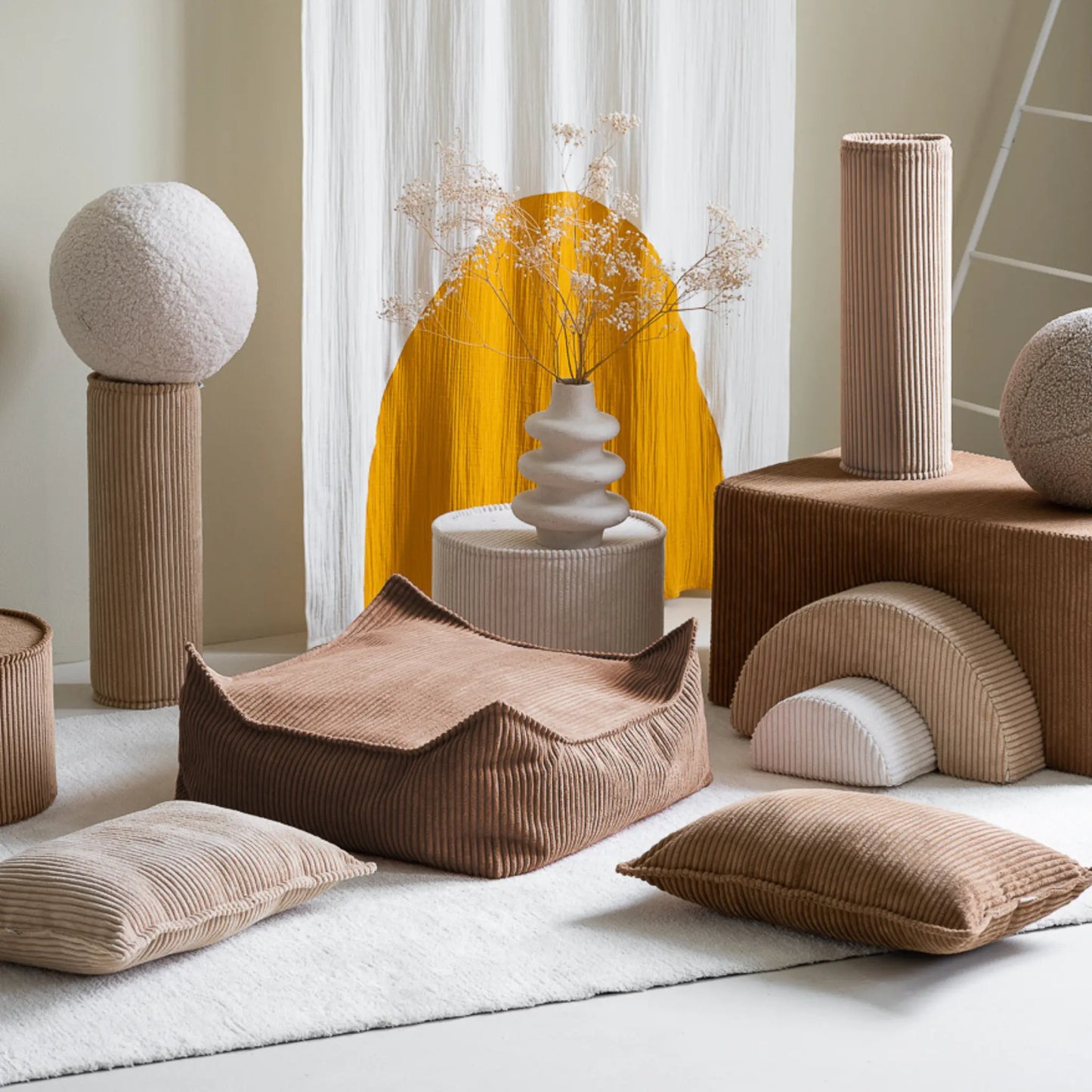 Wigiwama Sittpuff Fyrkantig, Toffee