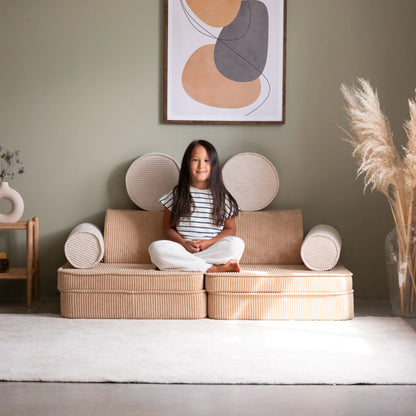 Wigiwama Settee Leksoffa, Brown Sugar
