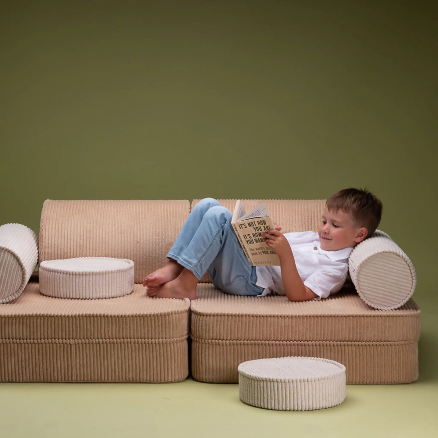 Wigiwama Settee Leksoffa, Brown Sugar