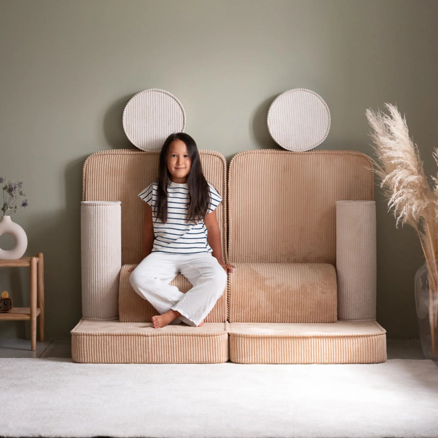 Wigiwama Settee Leksoffa, Brown Sugar