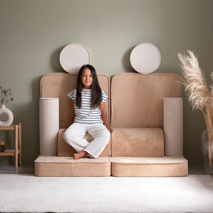 Wigiwama Settee Leksoffa, Brown Sugar