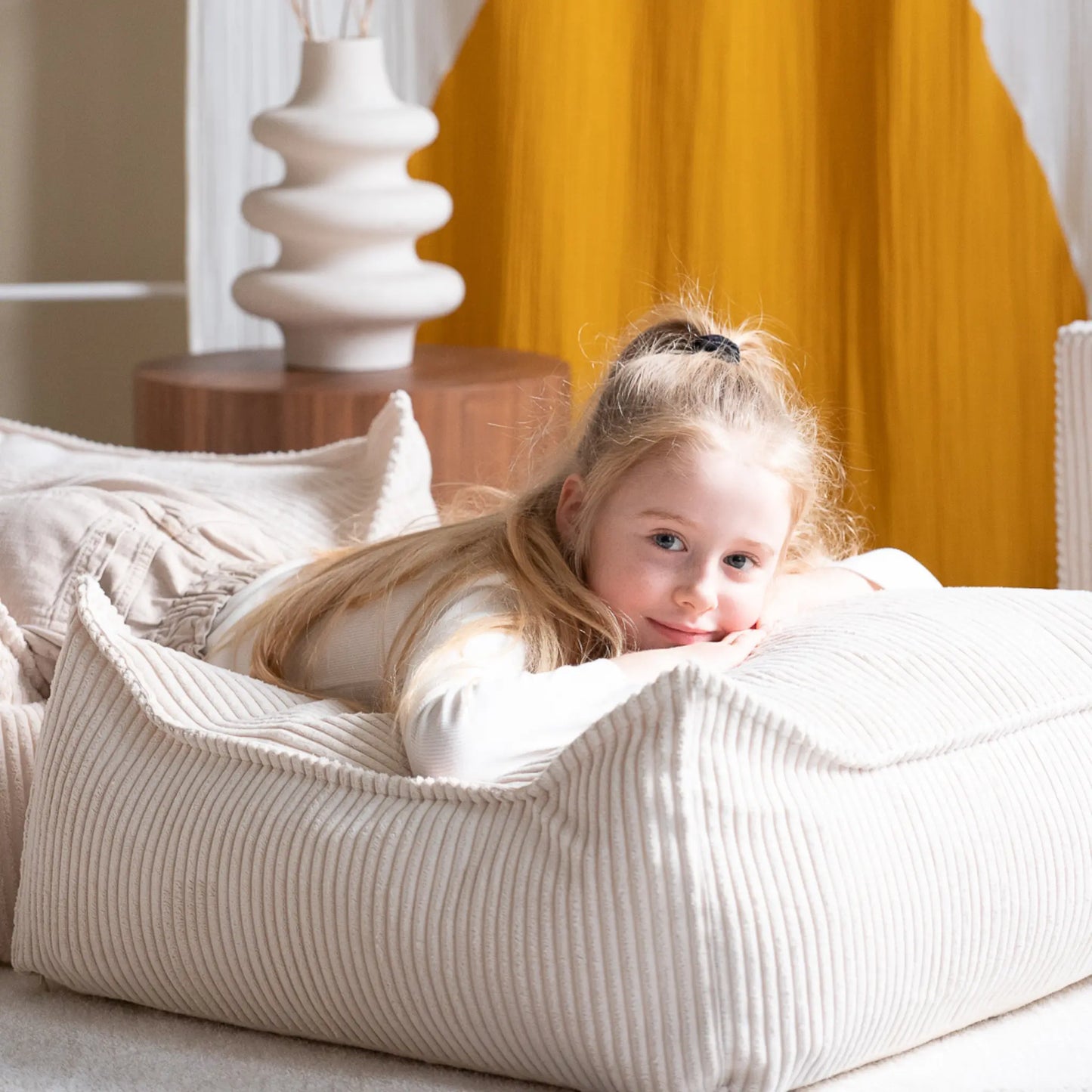 Wigiwama Sittpuff Fyrkantig, Marshmallow