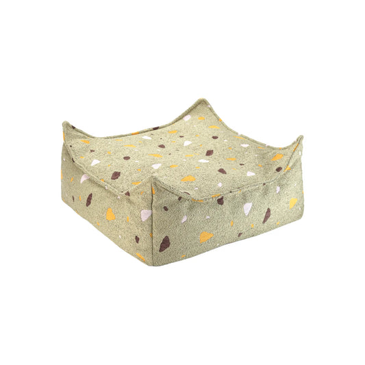 Wigiwama Sittpuff Fyrkantig, Terrazzo Moss