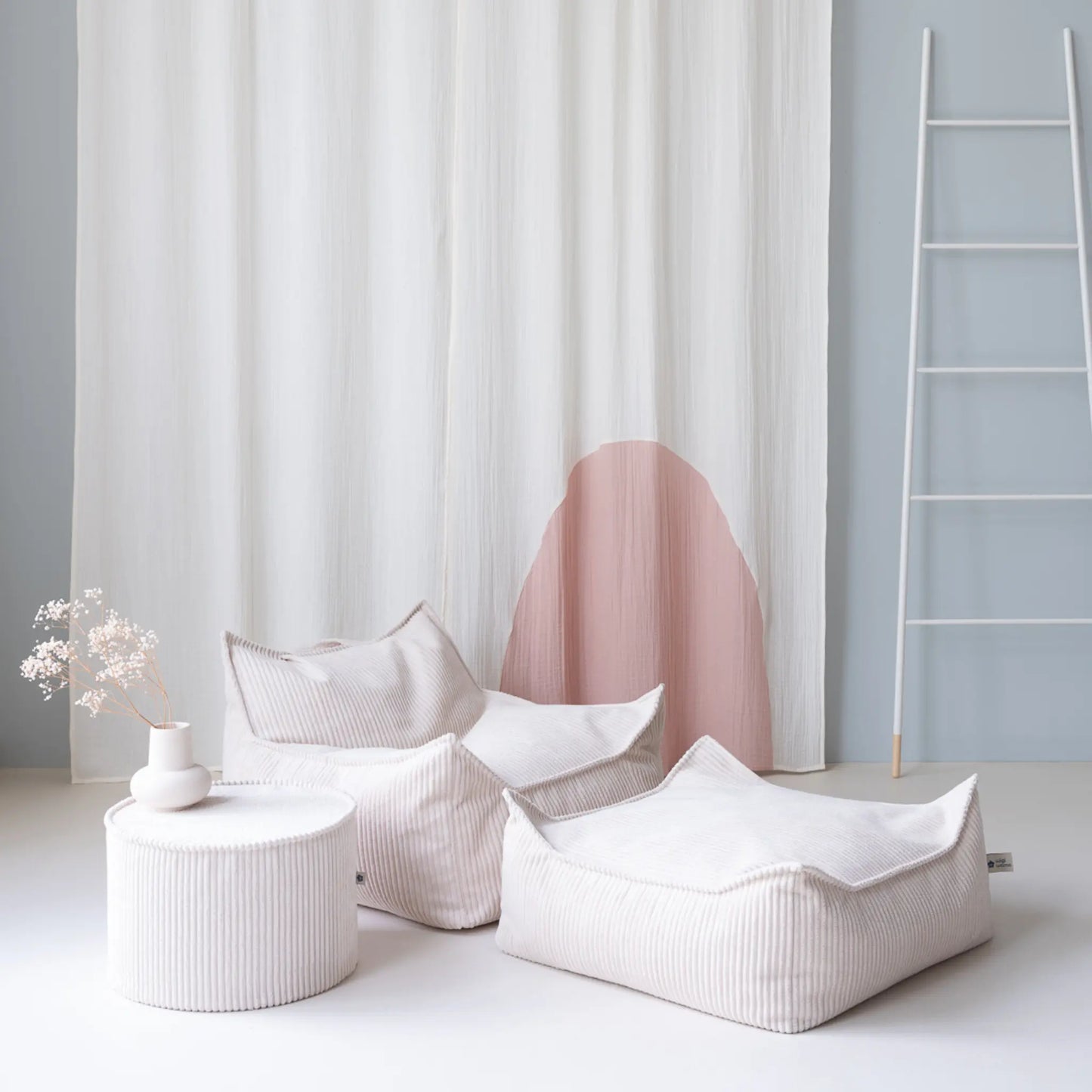 Wigiwama Sittpuff Fyrkantig, Marshmallow
