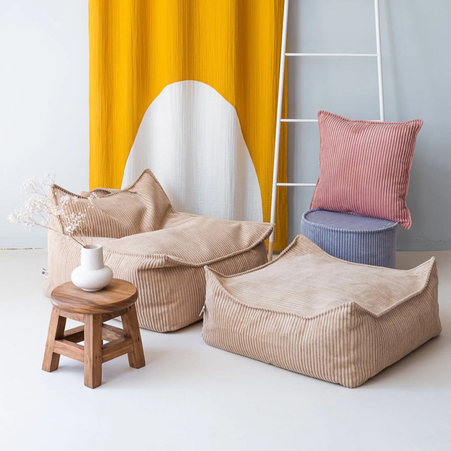 Wigiwama Sittpuff Fyrkantig, Brown Sugar