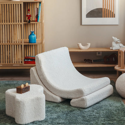 Wigiwama Moon Barnfåtölj, Cream White