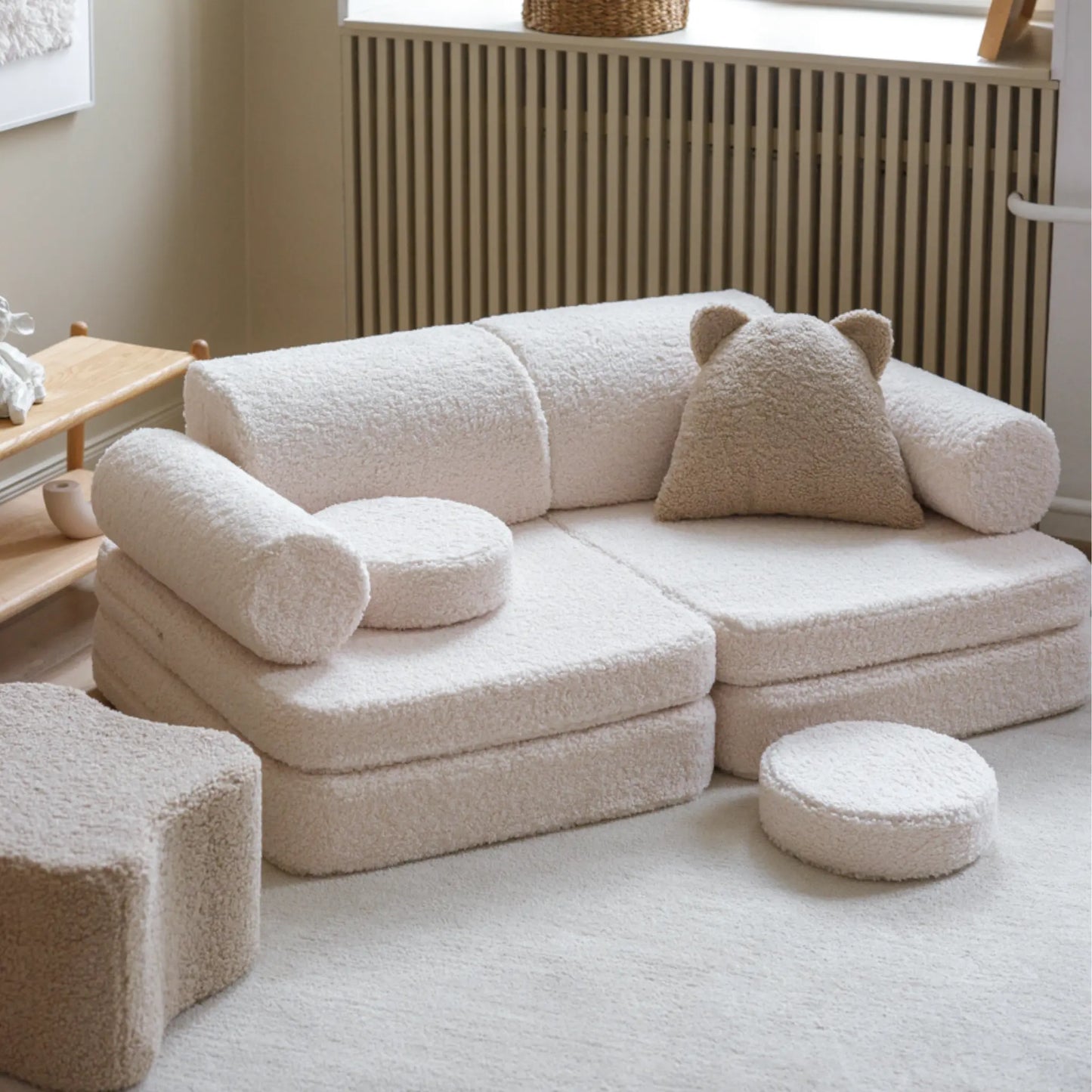 Wigiwama Settee Leksoffa, Cream White