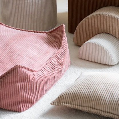 Wigiwama Sittpuff Fyrkantig, Pink Mousse