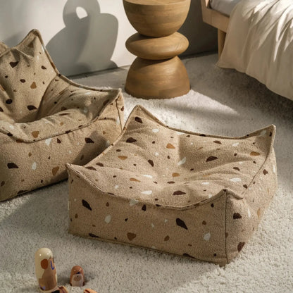 Wigiwama Saccosäck & Sittpuff Set Success, Terrazzo Sand