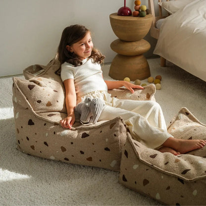 Wigiwama Saccosäck & Sittpuff Set Success, Terrazzo Sand