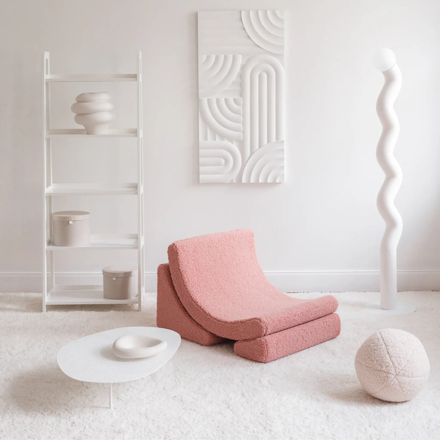 Wigiwama Moon Barnfåtölj, Guava Pink