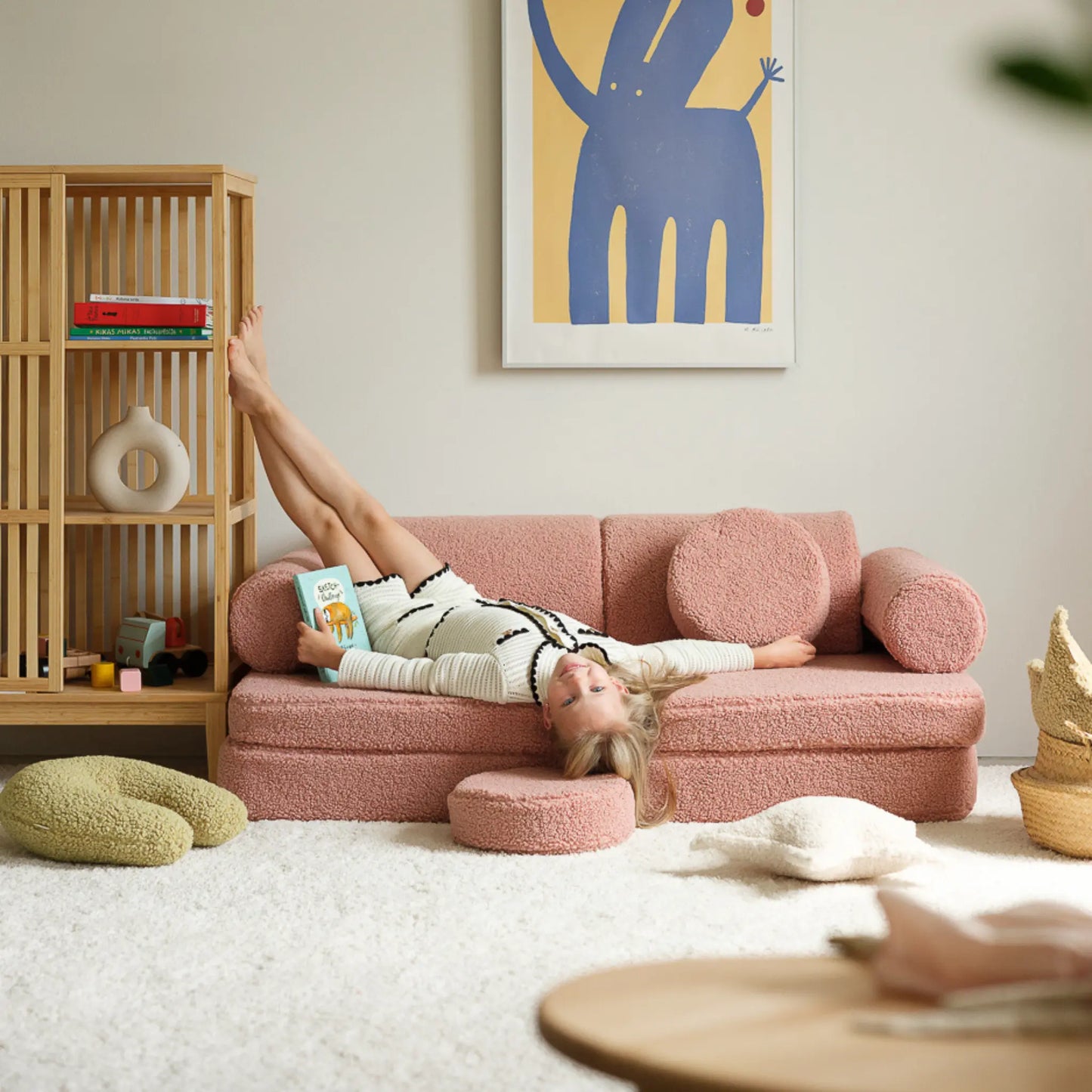 Wigiwama Settee Leksoffa, Guava Pink