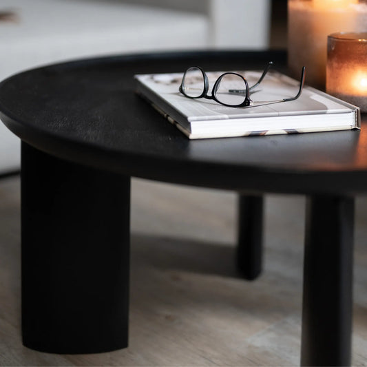 Wikholmform, Turin Soffbord, Svart-Silvra Home