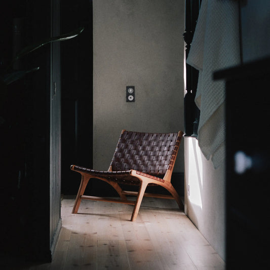 Wikholmform, Porto Fåtölj Large, Konjak-Silvra Home