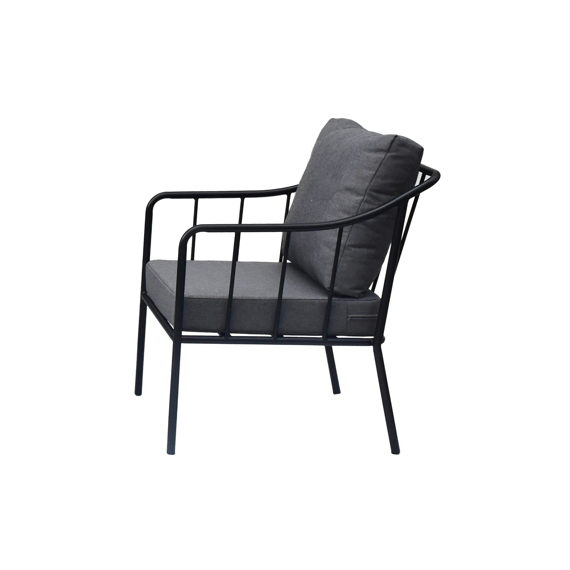 Wikholmform, Rimini Loungeset, Svart/Grå-Silvra Home