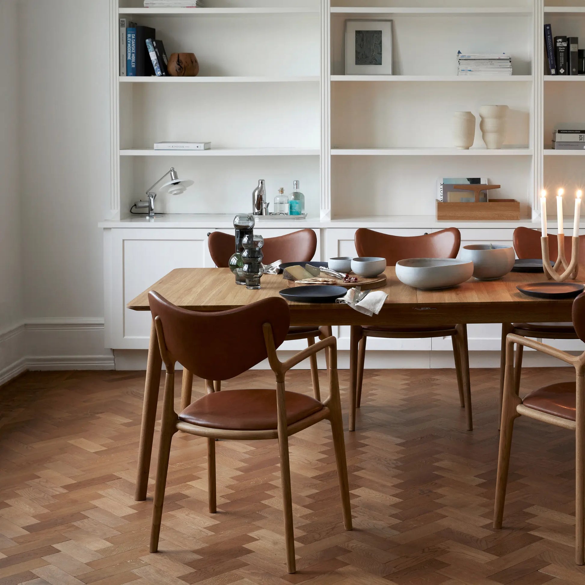 Ro Collection, Salon Stol Cognac-Silvra Home