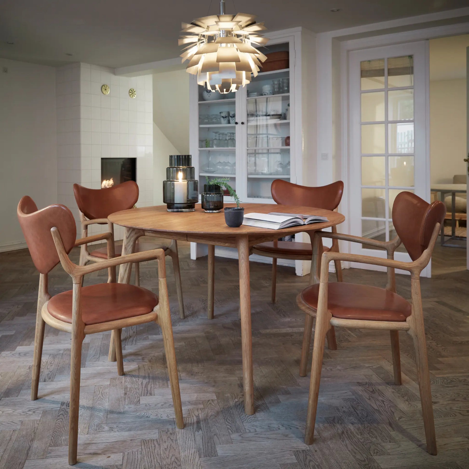 Ro Collection, Salon Stol Cognac-Silvra Home